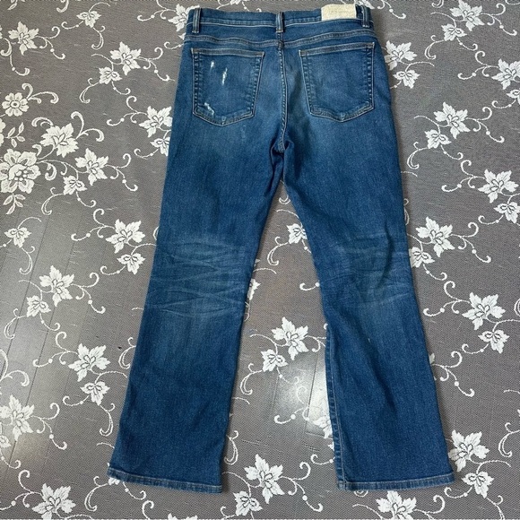 IRO Bonnie distressed mid-rise kick-flare jeans Sz 29 - Picture 8 of 15